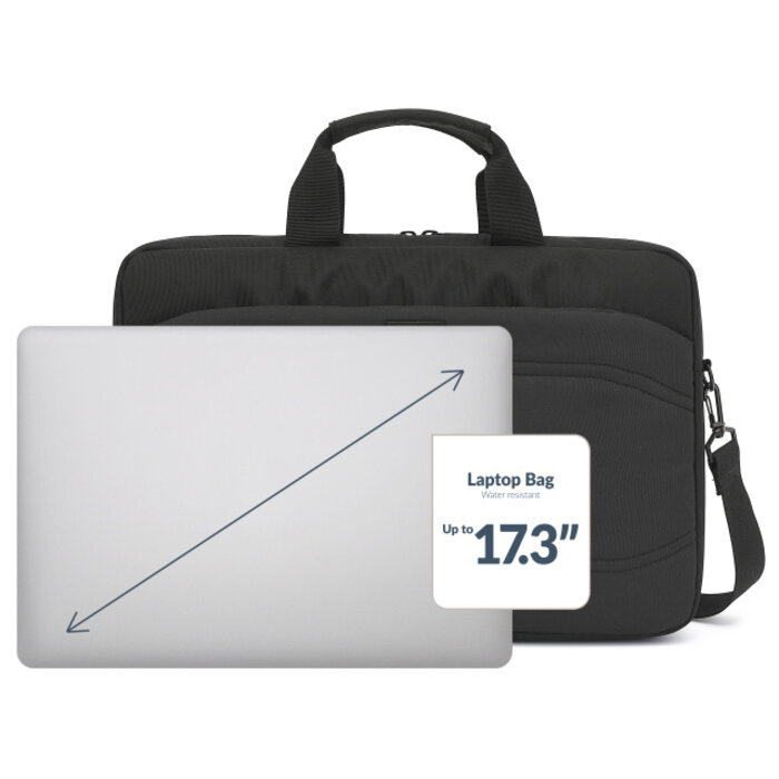 Mobilize Mobilize Waterresistant Laptop Bag up to 17.3inch Black