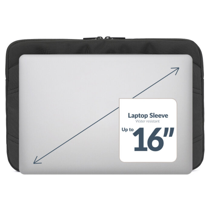Mobilize Mobilize Waterresistant Laptop Sleeve up to 16inch Black