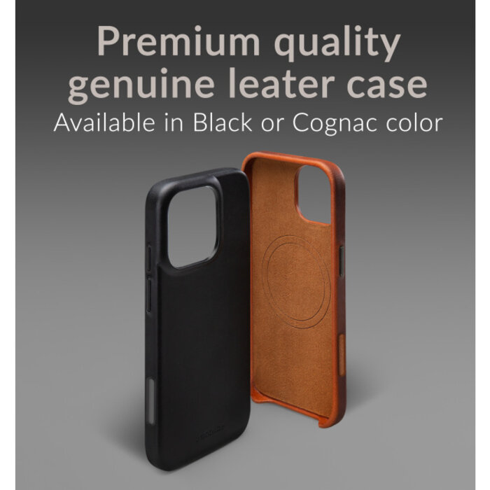 Mobilize Mobilize Magsafe Compatible Premium Leather Case Apple iPhone 16 Black