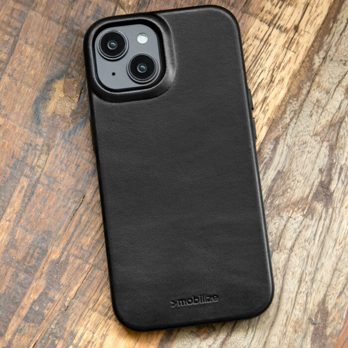 Mobilize Mobilize Magsafe Compatible Premium Leather Case Apple iPhone 16 Plus Black