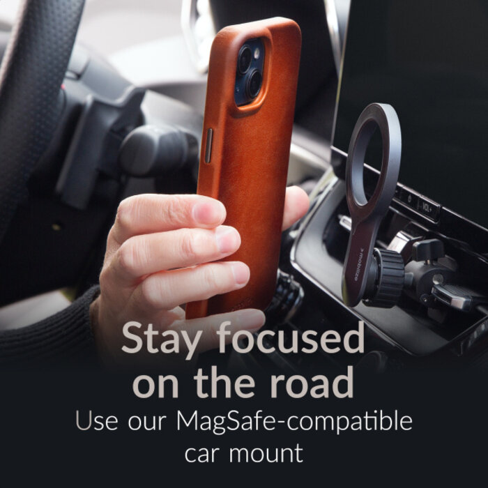 Mobilize Mobilize Magsafe Compatible Premium Leather Case Apple iPhone 16 Pro Burned Cognac