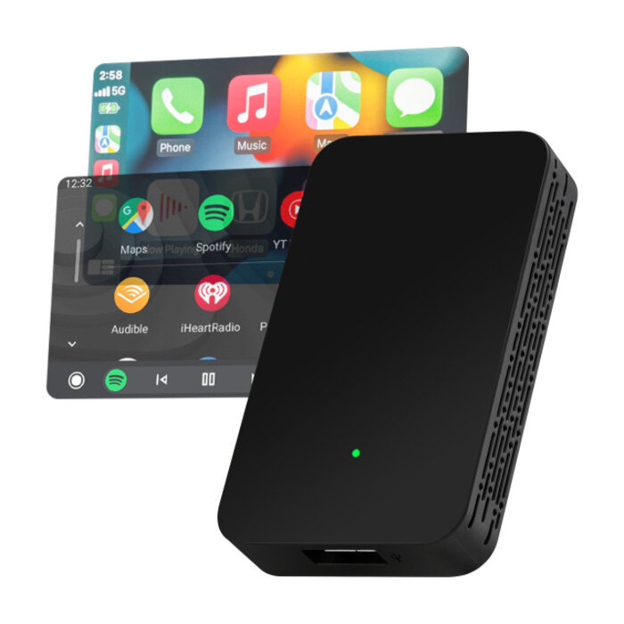Mobilize Mobilize Adapter for Wireless Apple Carplay/Android Auto Black
