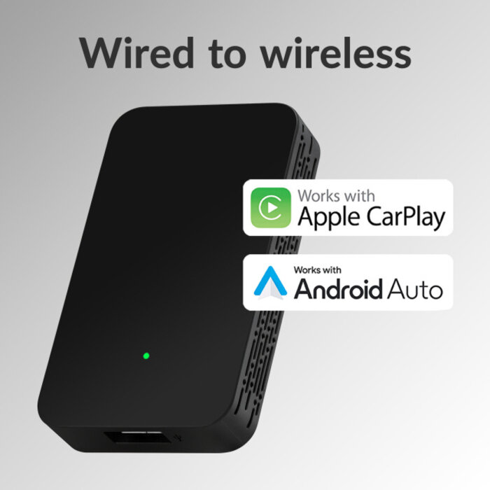 Mobilize Mobilize Adapter for Wireless Apple Carplay/Android Auto Black
