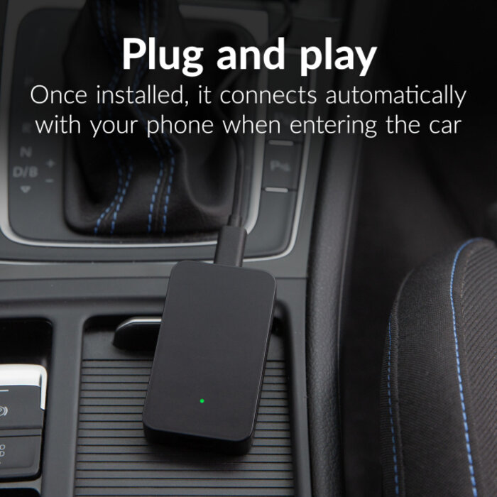 Mobilize Mobilize Adapter for Wireless Apple Carplay/Android Auto Black