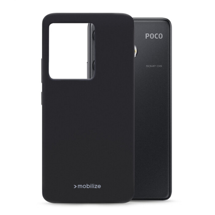 Mobilize Mobilize Rubber Gelly Case Xiaomi Poco F6 Matt Black
