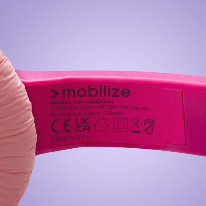Mobilize Mobilize Wireless/Wired Over Ear Kids Headphone 85dB Unicorn