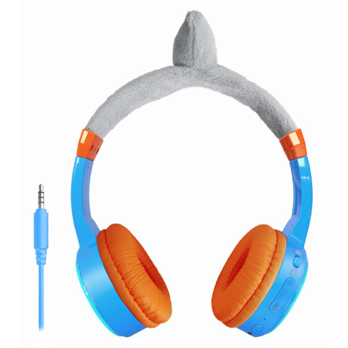 Mobilize Mobilize Wireless/Wired Over Ear Kids Headphone 85dB Shark