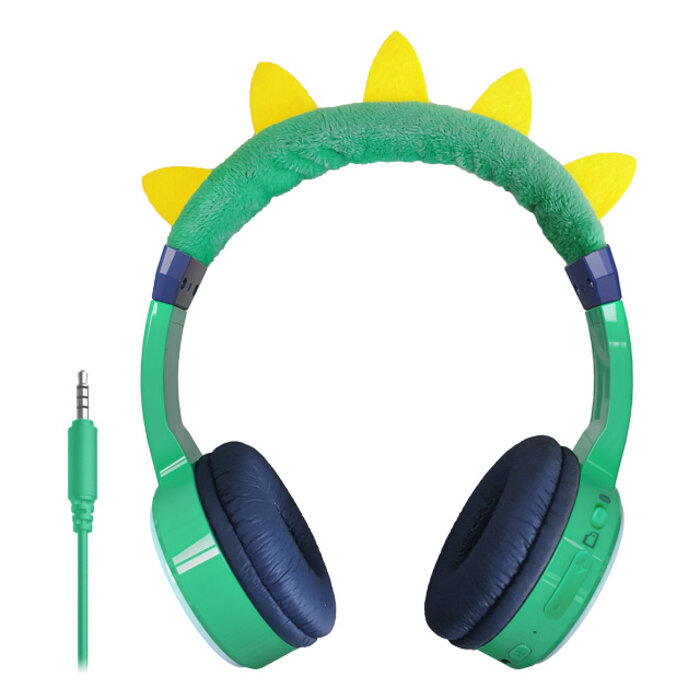 Mobilize Mobilize Wireless/Wired Over Ear Kids Headphone 85dB Dinosaur