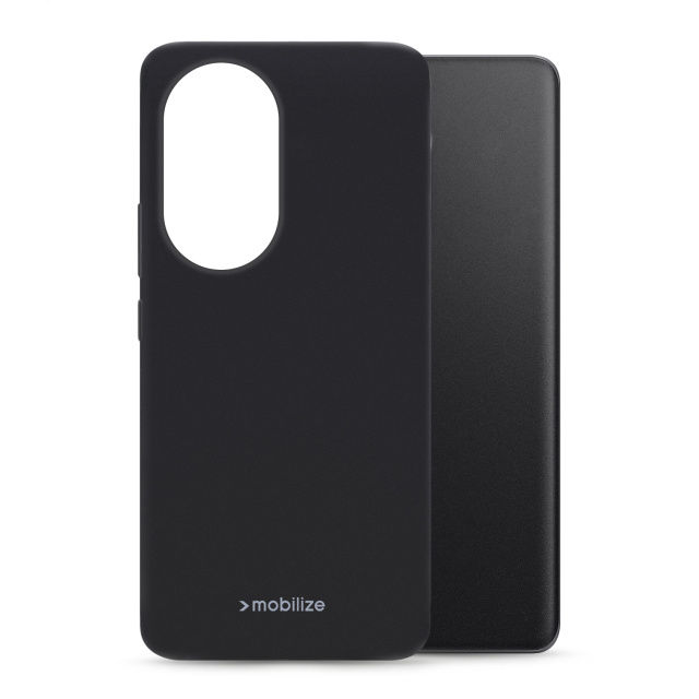 Mobilize Mobilize Rubber Gelly Case voor Honor 200 Pro - Mat Zwart