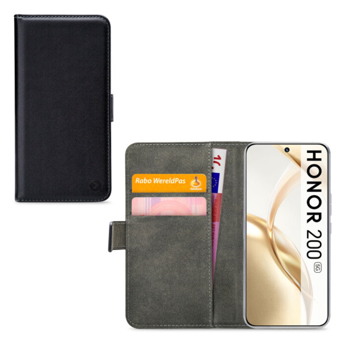 Mobilize Mobilize Classic Gelly Wallet Book Case Honor 200 Black