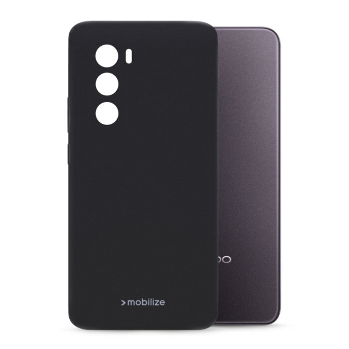Mobilize Mobilize Rubber Gelly Case OPPO Reno12 Matt Black