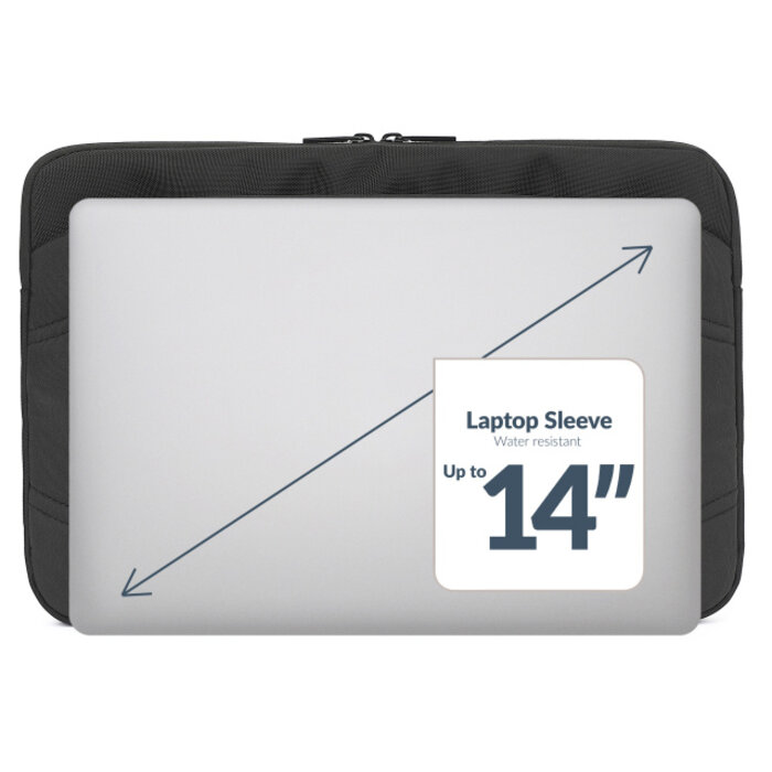 Mobilize Mobilize Waterresistant Laptop Sleeve up to 14inch Black