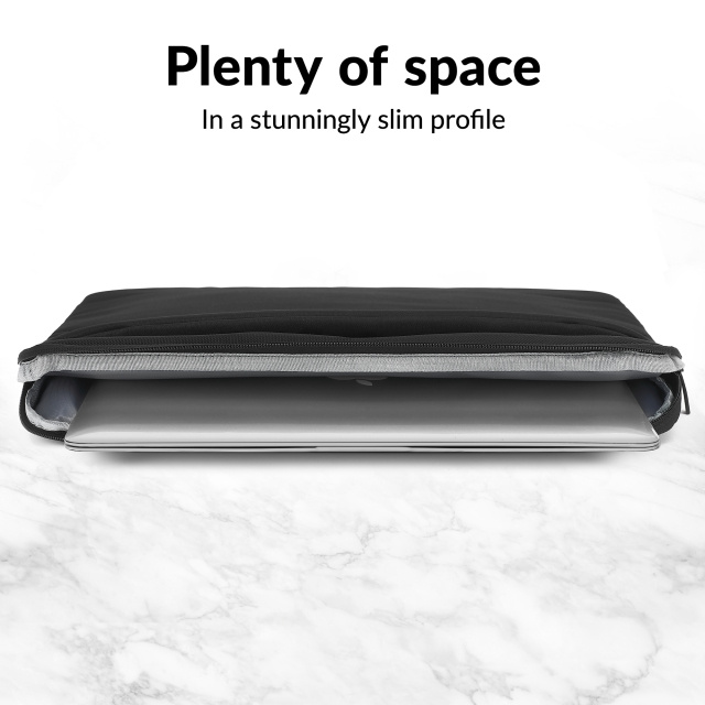 Mobilize Mobilize Waterresistant Laptop Sleeve tot 14 inch - Zwart