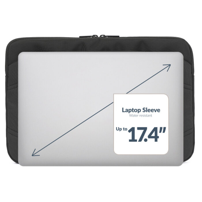 Mobilize Mobilize Waterresistant Laptop Sleeve up to 17.4inch Black