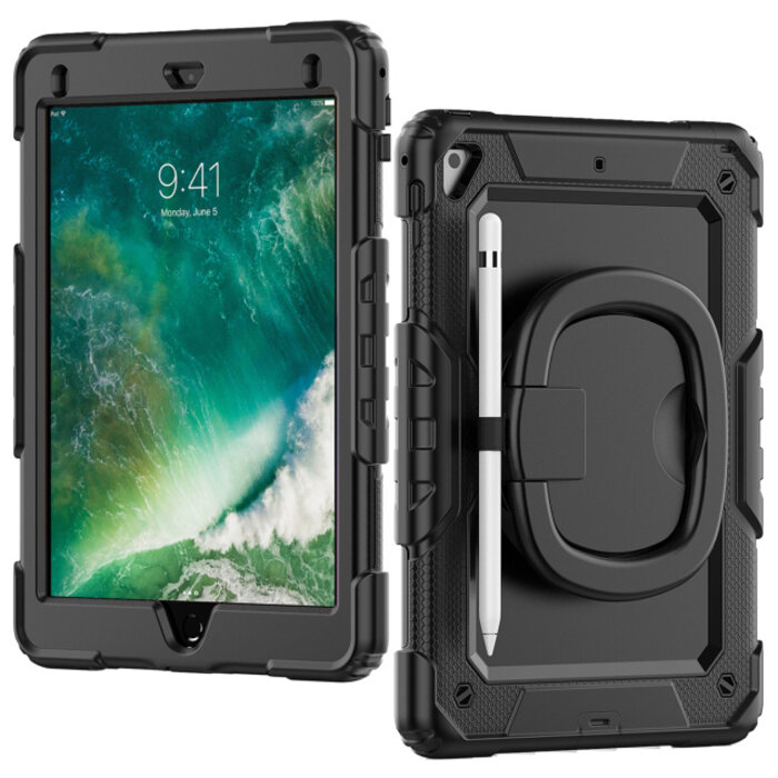 Mobilize Mobilize Rotating Defender Case Stand Function for Apple iPad 9.7 (17/18)/Air/Air 2/Pro 9.7 Black