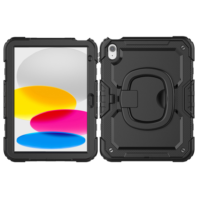 Mobilize Mobilize Rotating Defender Case - Apple iPad 10.9 (2022) / 11 (2025) - Zwart