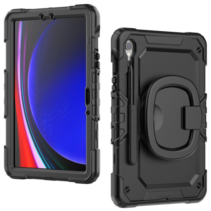 Mobilize Mobilize Rotating Defender Case Stand Function for Samsung Galaxy Tab S9 11/S9 FE 10.9 Black