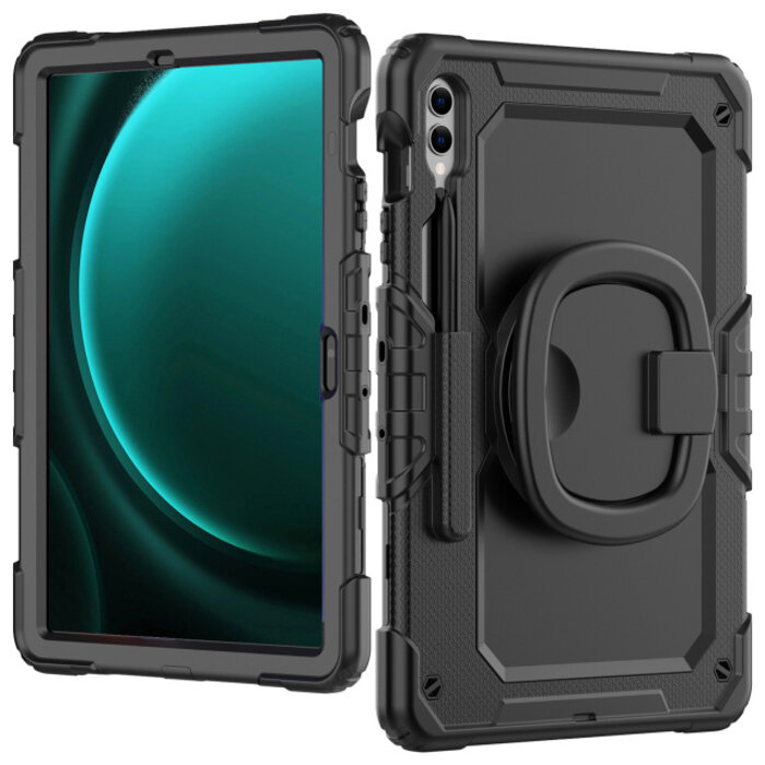 Mobilize Mobilize Rotating Defender Case Stand Function for Samsung Galaxy Tab S9+/S9 FE+/S10+ 12.4 Black