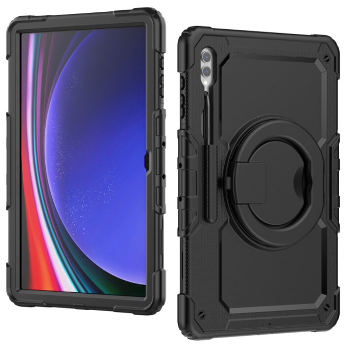 Mobilize Mobilize Rotating Defender Case Stand Function for Samsung Galaxy Tab S9 Ultra/S10 Ultra 14.6 Black