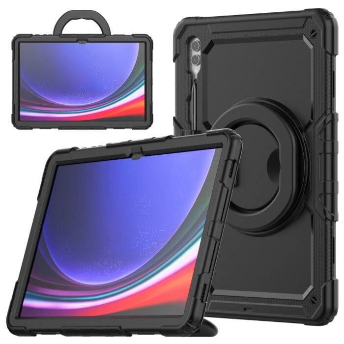 Mobilize Mobilize Rotating Defender Case Stand Function for Samsung Galaxy Tab S9 Ultra/S10 Ultra 14.6 Black