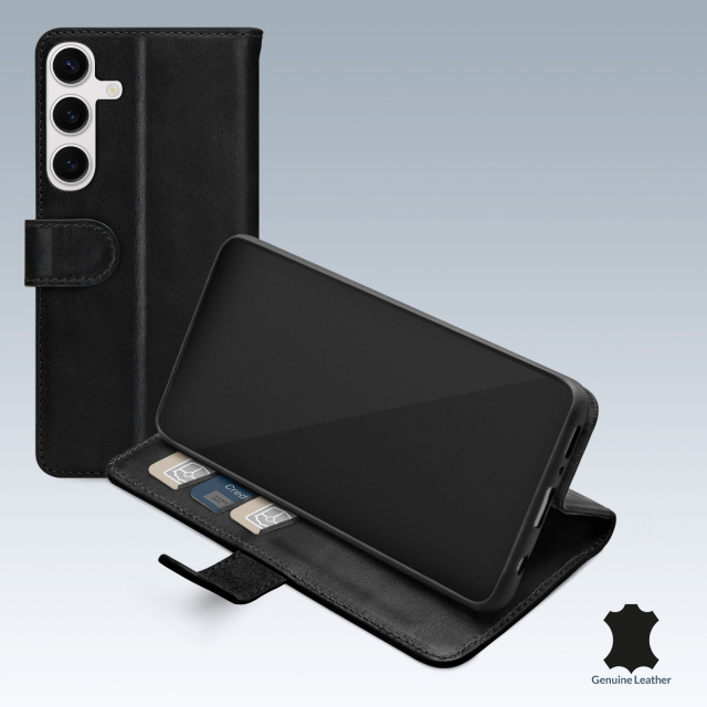 Mobilize Mobilize Leather Wallet Hoesje Samsung Galaxy S24 FE Zwart