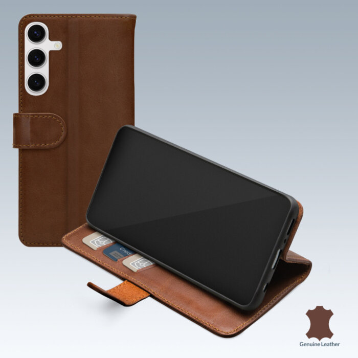 Mobilize Mobilize Leather Wallet Samsung Galaxy S24 FE Brown