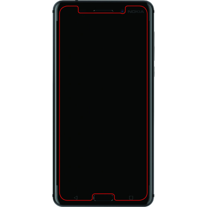 Mobilize Mobilize Glass Screen Protector Nokia 6/6 Arte Black Special Edition Black