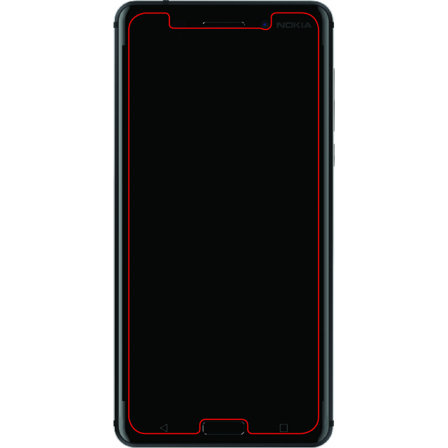 Mobilize Mobilize Glass Screen Protector Nokia 6 / Arte Black Special Edition - Zwart