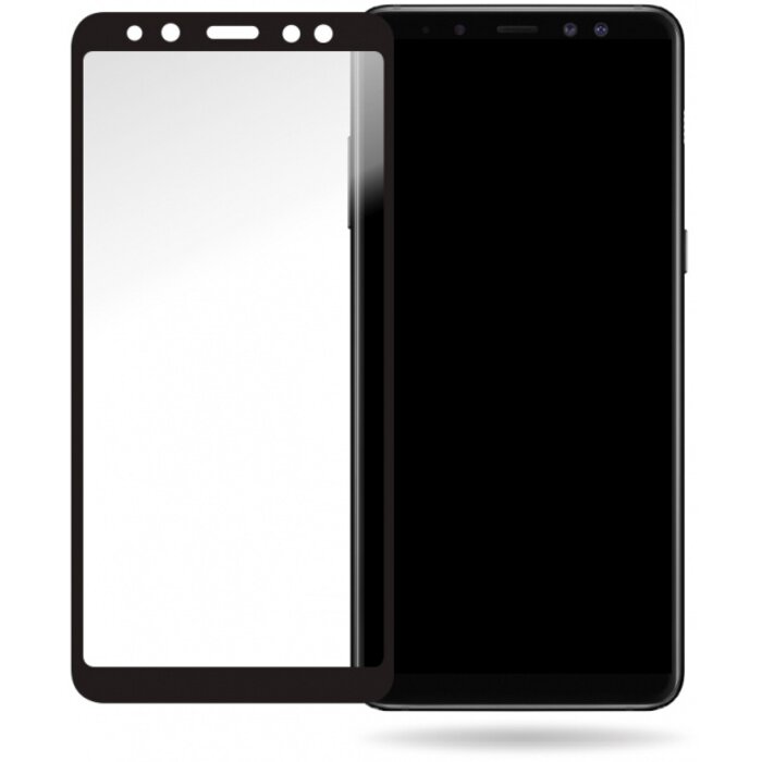 Mobilize Mobilize Glass Screen Protector - Black Frame - Samsung Galaxy A8