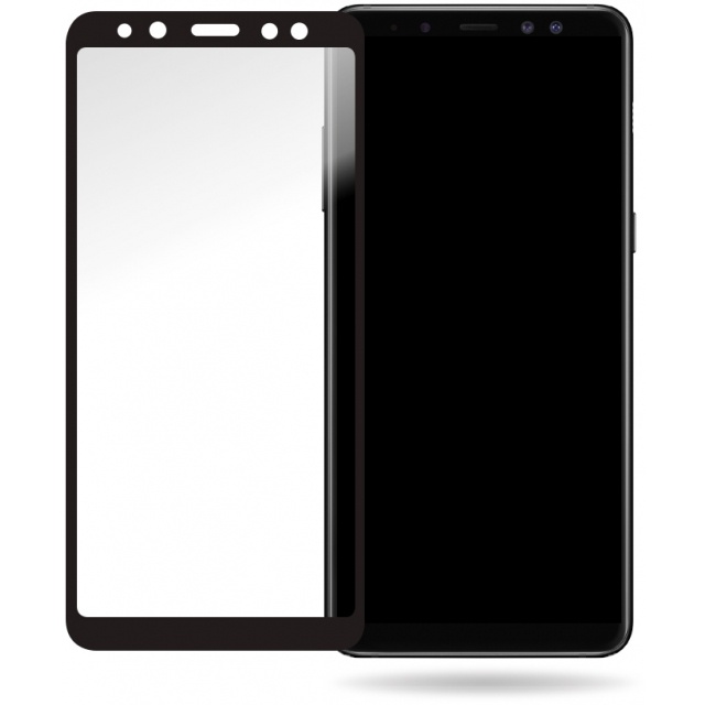 Mobilize Mobilize Glass Screen Protector - Black Frame - Samsung Galaxy A8