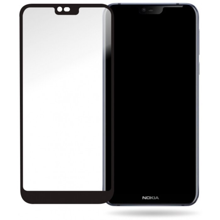 Mobilize Mobilize Tempered Glass Screen Protector - Black Frame - Nokia 7.1