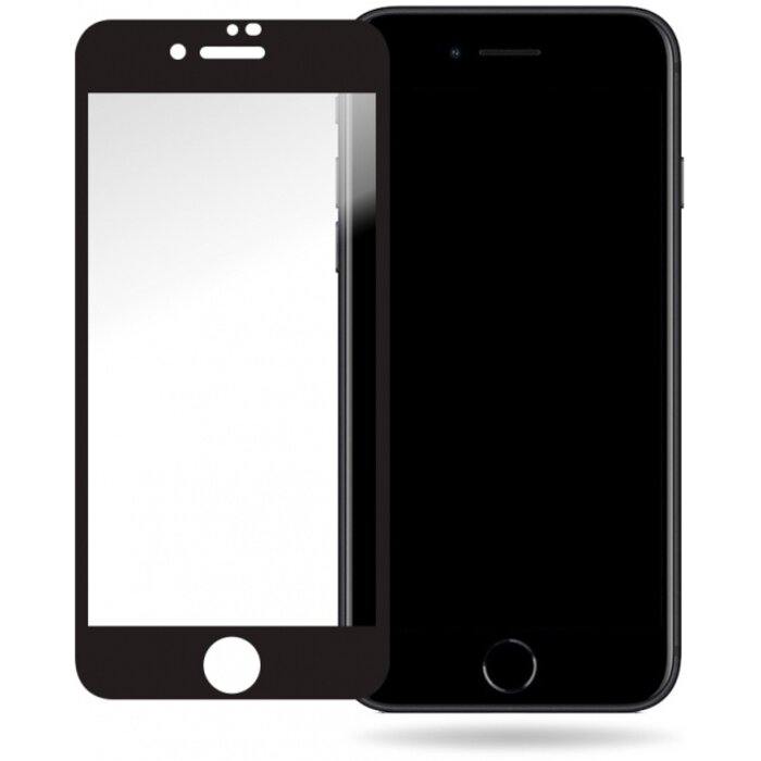 Mobilize Mobilize Full Coverage Glass Screen Protector Zwart - iPhone 7/8/SE