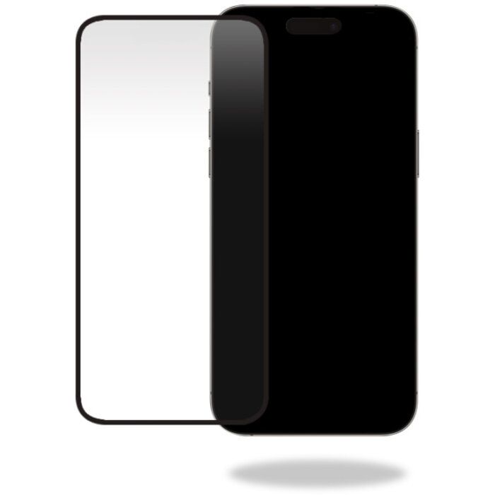 Mobilize Mobilize Glass Screen Protector Zwart Frame - Apple iPhone 15 Pro Max