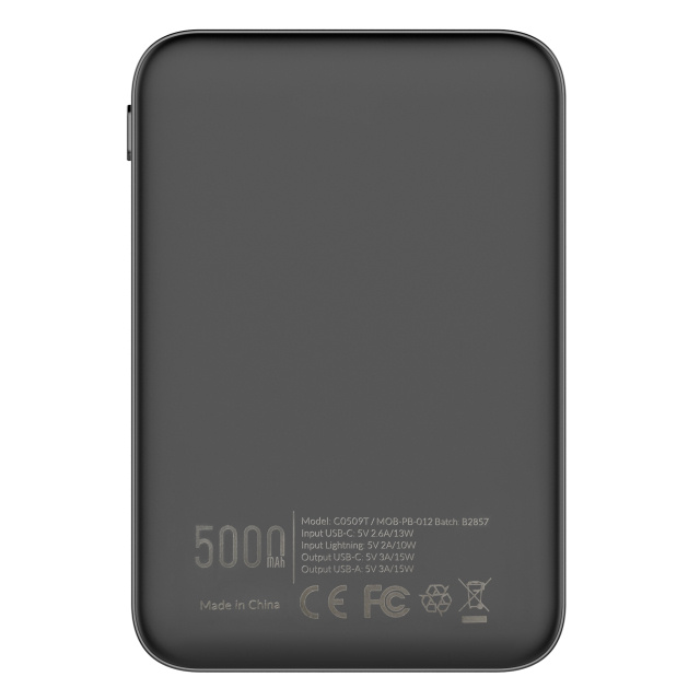 Mobilize Mobilize Power Bank 5000mAh 15W - Zwart