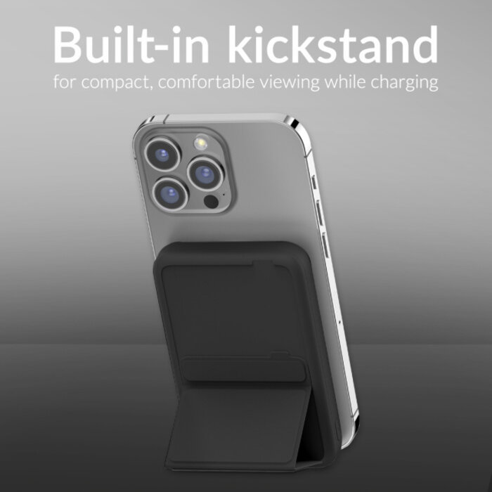 Mobilize Mobilize Magnetische MagSafe Powerbank 10000mAh 15W met Stand Zwart