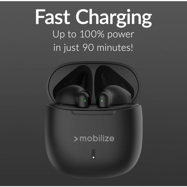 Mobilize Mobilize TWS Earbuds Black - Draadloze Bluetooth Oordopjes