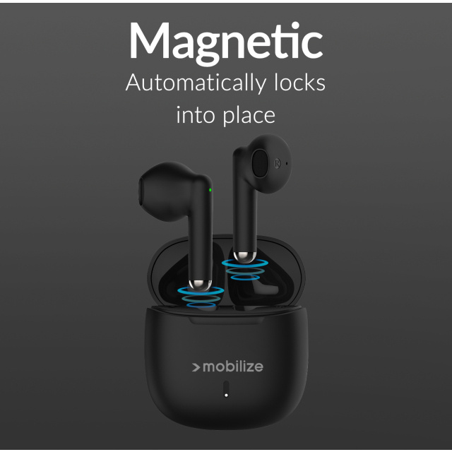 Mobilize Mobilize TWS Earbuds Black - Draadloze Bluetooth Oordopjes