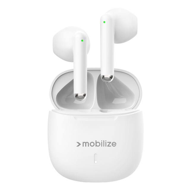 Mobilize Mobilize TWS Earbuds White - Draadloze In-Ear Oordopjes met Oplaadcase