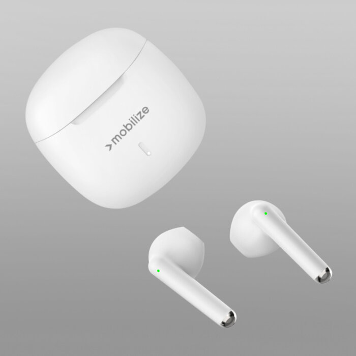 Mobilize Mobilize TWS Earbuds White - Draadloze In-Ear Oordopjes met Oplaadcase