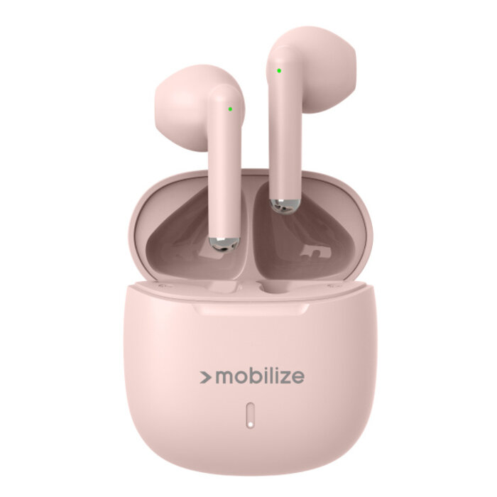 Mobilize Mobilize TWS Earbuds - Draadloze In-Ear Oordopjes - Pastel Pink