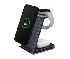 Mobilize Mobilize 3in1 Aluminium Wireless Charger Station 15W
