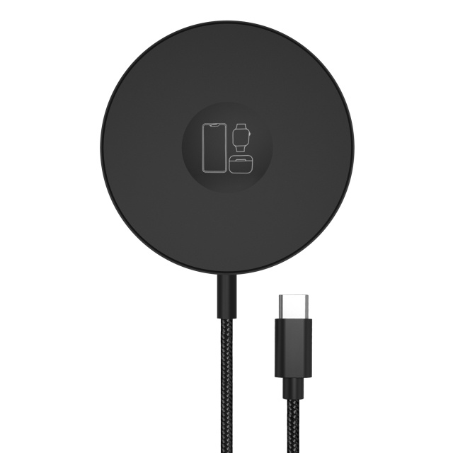 Mobilize Mobilize 3-in-1 Magnetische Draadloze Oplader 15W MagSafe - Zwart