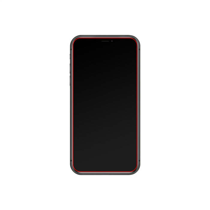 Mobilize Mobilize Glass Screen Protector met Applicator - Apple iPhone XR / 11 - Zwart