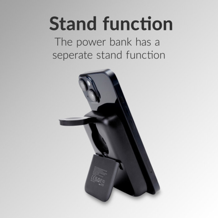 Mobilize Mobilize 4-in-1 Draadloos Laadstation met 5000mAh Powerbank - Zwart