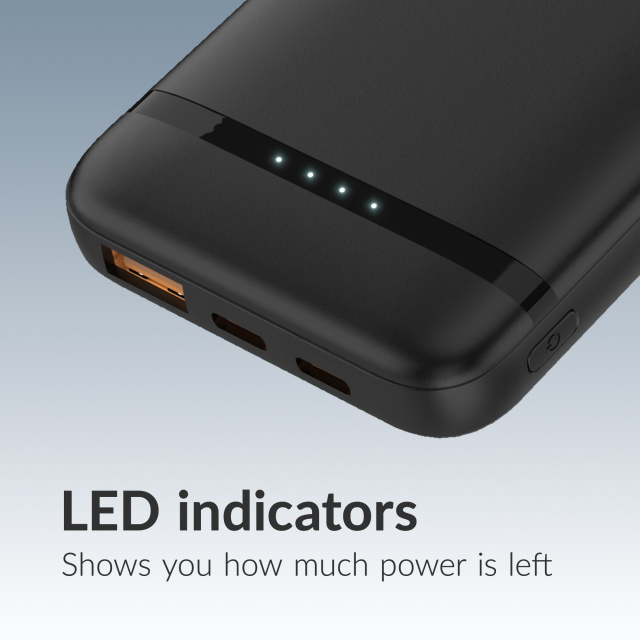 Mobilize Mobilize Power Bank 10.000 mAh - 20W Power Delivery - Zwart