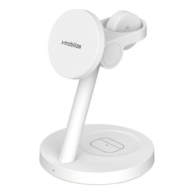 Mobilize Mobilize 3-in-1 Charger Station MagSafe & Qi2 25W Wit