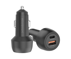 Mobilize Mobilize Autolader USB + USB-C 48W met PD, PPS en Quick Charge - Zwart