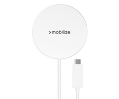 Mobilize Mobilize Magnetische Draadloze Oplader 25W Qi2.2 MagSafe - Wit Aluminium