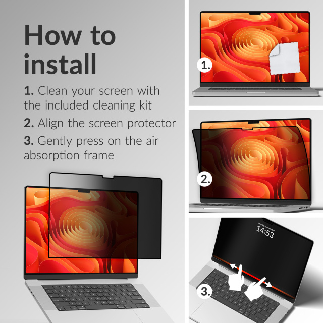Mobilize Mobilize Privacy Screen Protector voor Apple MacBook Neo 13" (2026)