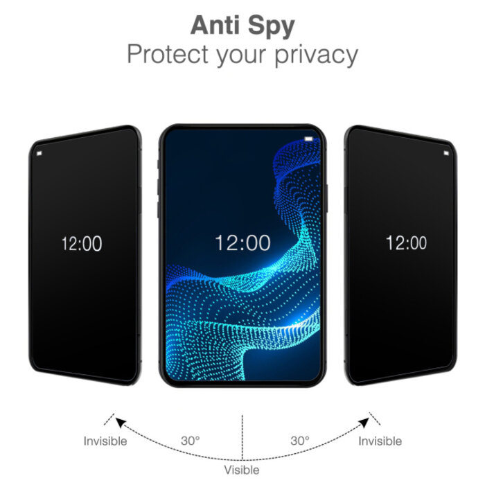 Mobilize Mobilize Privacy Glass Screen Protector voor Apple iPhone 18 Pro Max - Black Frame
